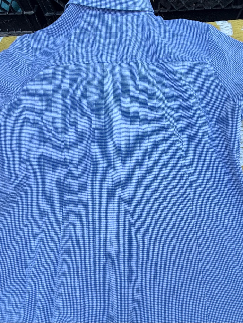 Blue Women’s Short-Sleeve Collared Top